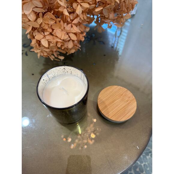 Candle in a Vintage crystal dish,  Vintage Decor - Picture 3 of 6